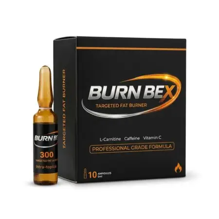Burn Bex – Targeted Fat Burner con L-Carnitina, Cafeína y Vitamina C (10 Ampollas)